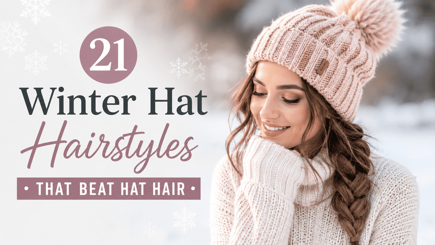 winter hat hairstyles
