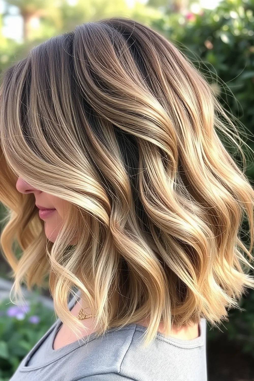 Wavy Mid Length Layers - air dry layers