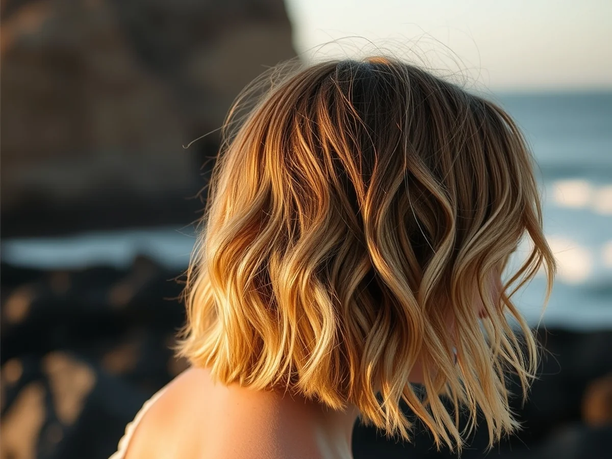 Beach Wave Bob - bob hairstyles
