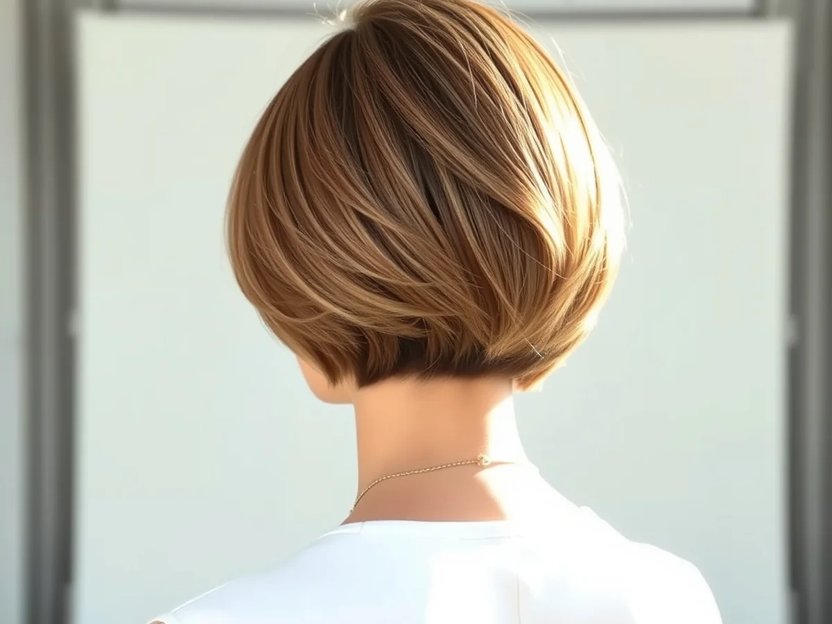 Stacked Bob Back - bob hairstyles