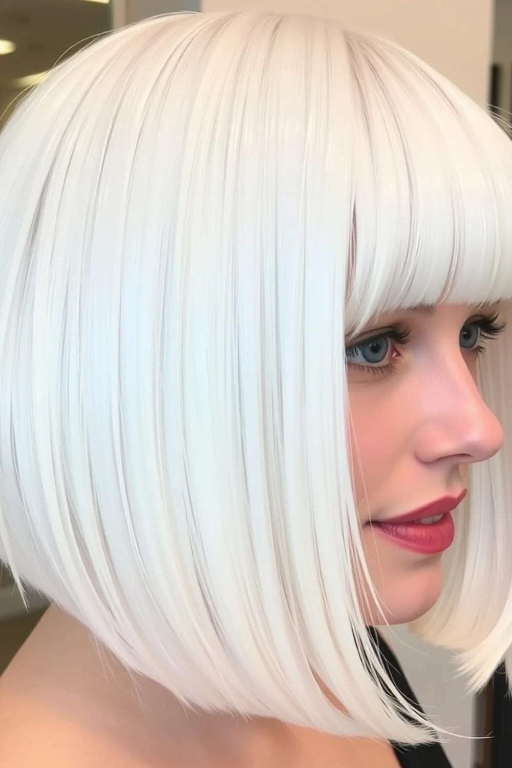 Polished Glossy Bob - chic winter bob haircut