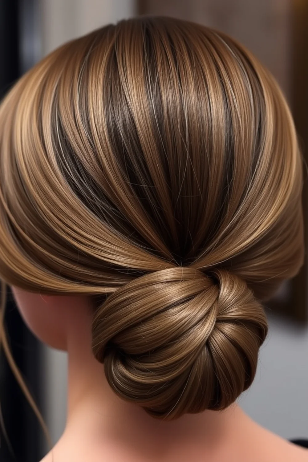 Tucked Low Knot - Christmas Party Hairstyles
