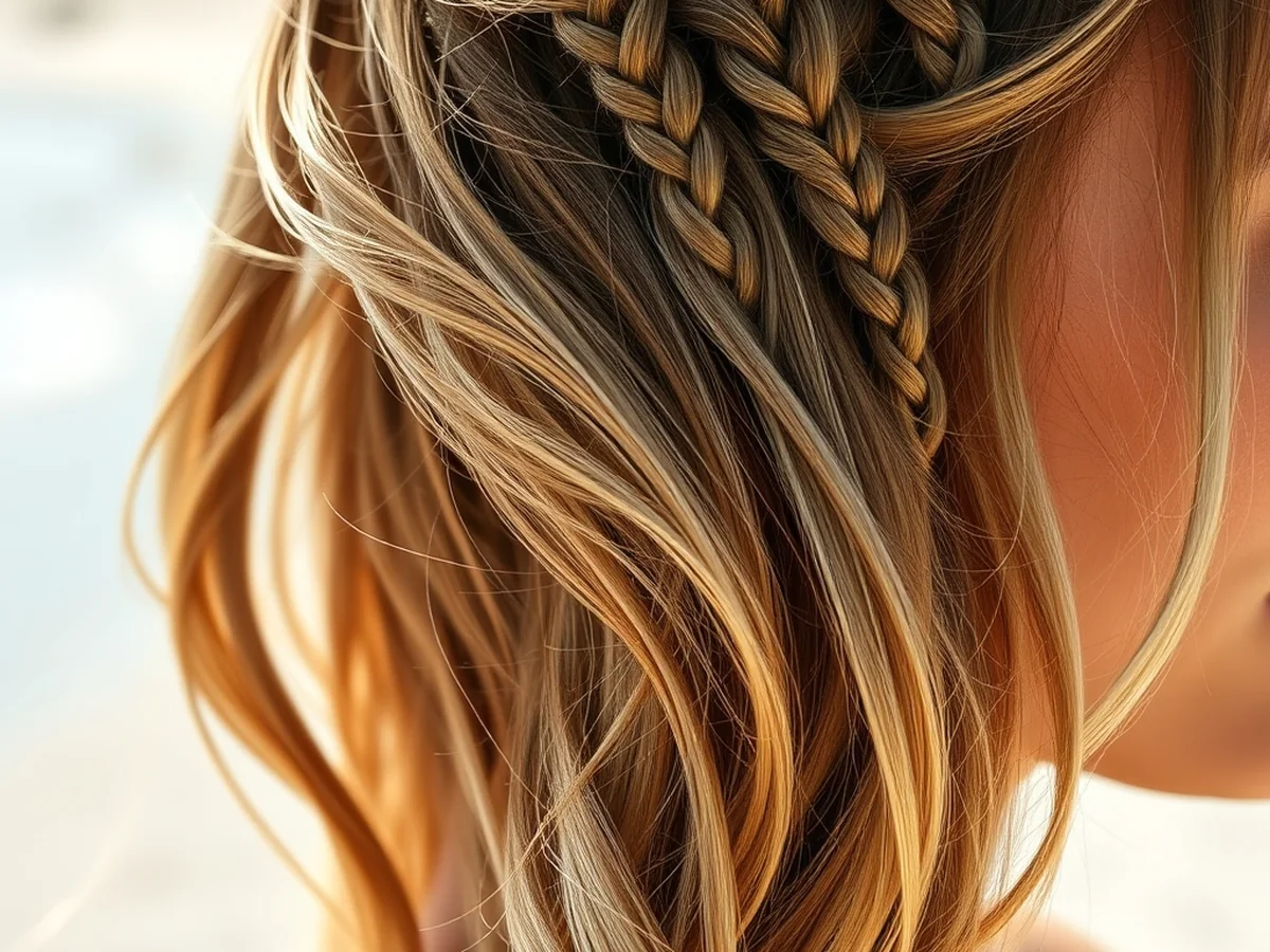 Boho Micro Braids - easy summer hairstyles