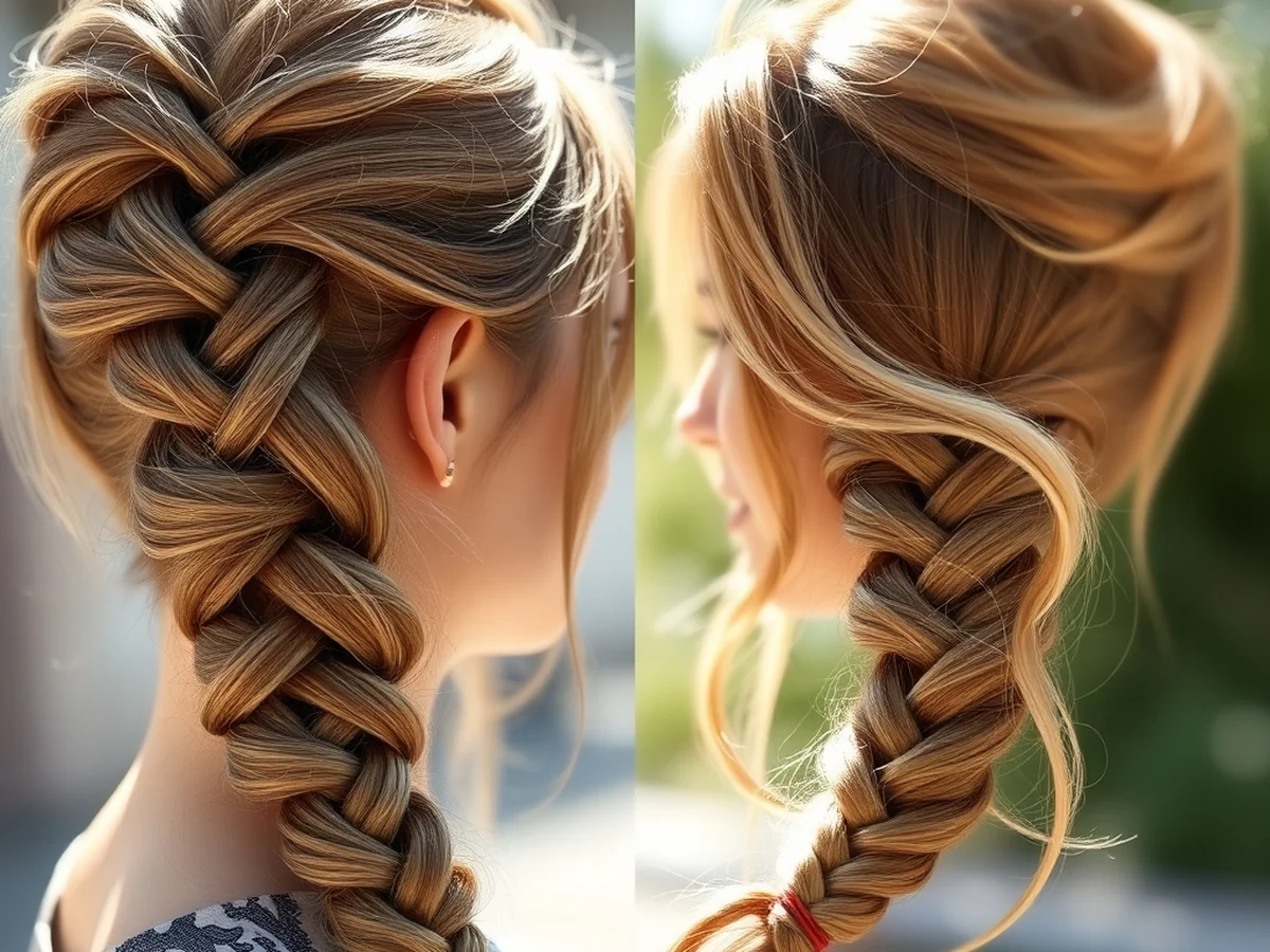 Fishtail Side Braid - easy summer hairstyles