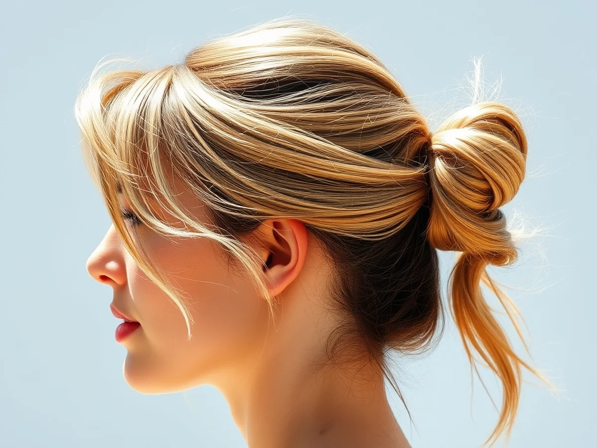 Half Up Topknot - easy summer hairstyles