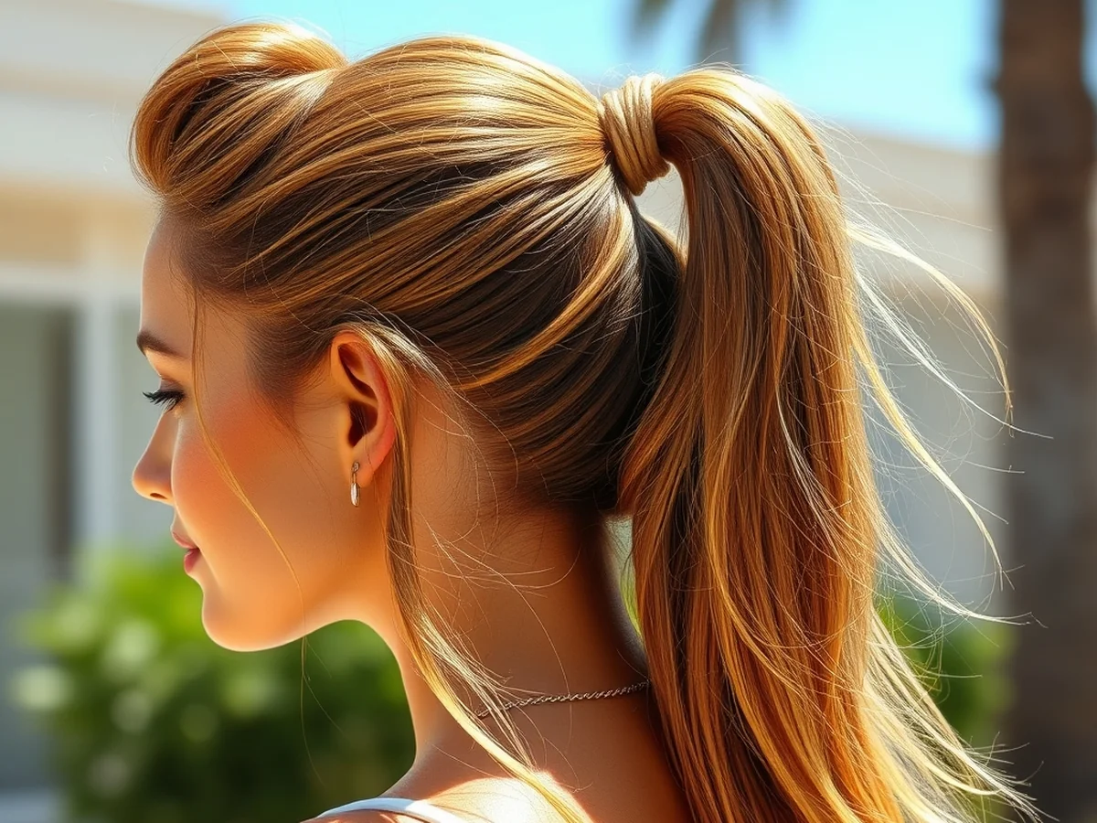 High Ponytail Lift - easy summer hairstyles