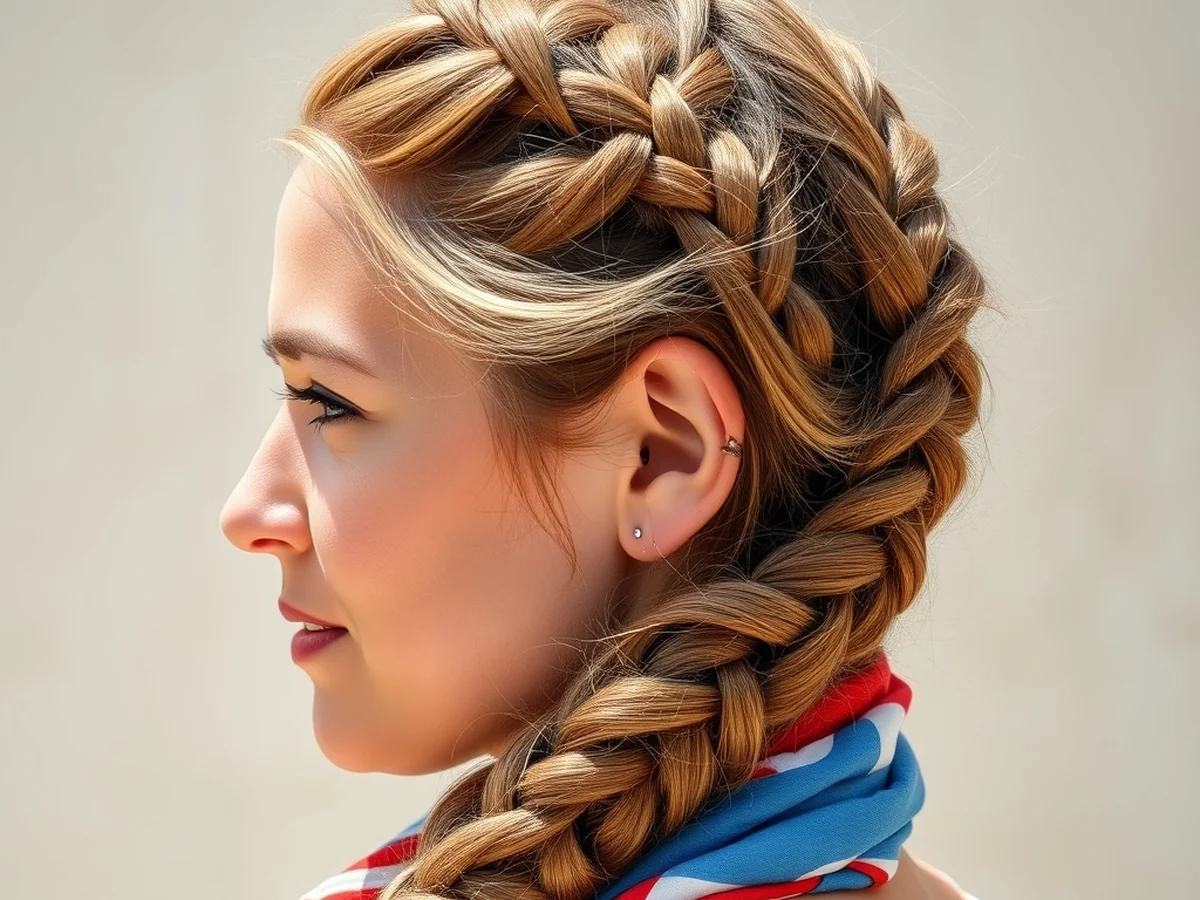 Scarf Weave Braid - easy summer hairstyles