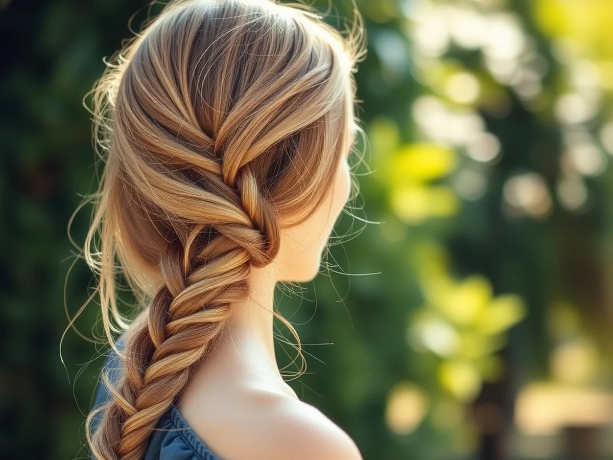 Simple Side Braid - easy summer hairstyles