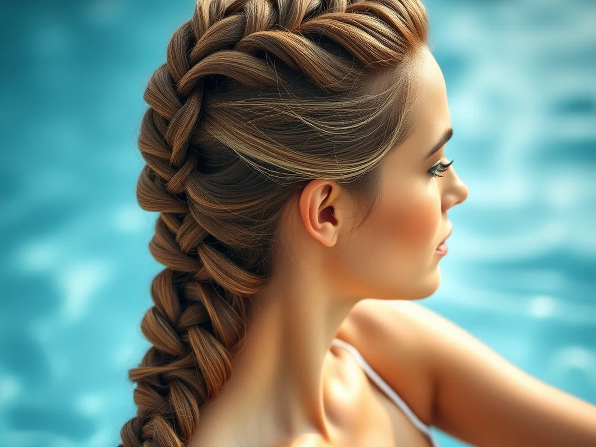 Pull Through Braid - hairstyles for the pool
