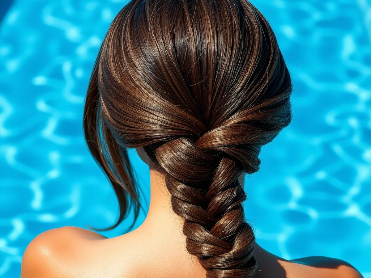 Sleek Rope Twist - hairstyles for the pool