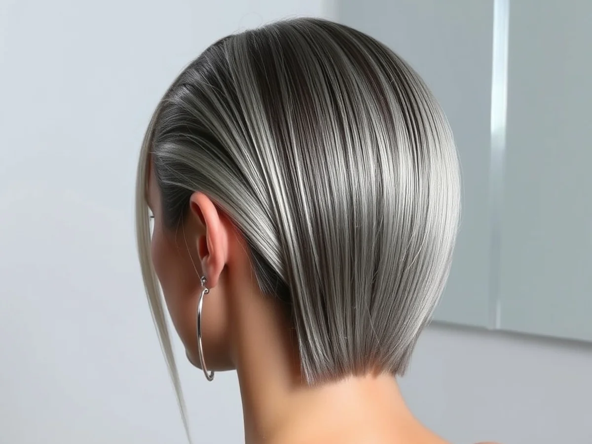 Platinum Statement Slick-Back - hairstyles that make a big statement