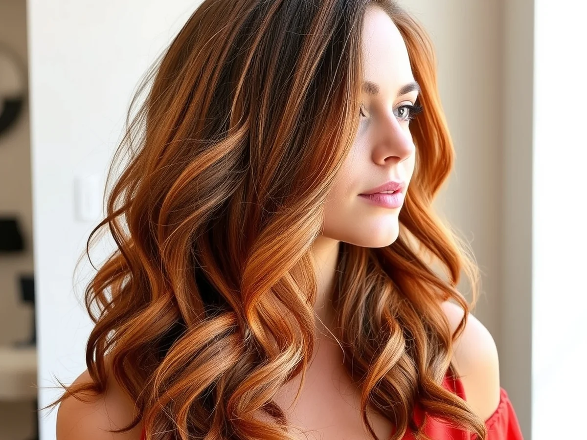 Statement Copper Red Waves - hairstyles that make a big statement