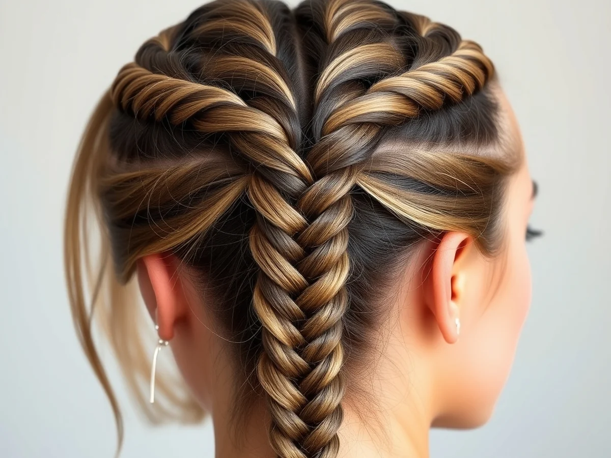 Double Dutch Half - half braided hairstyles