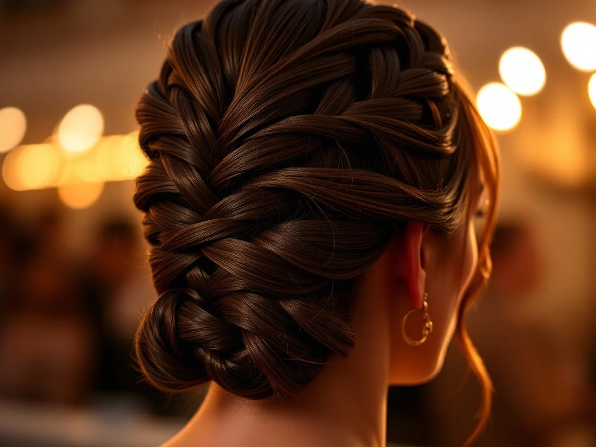 Fishtail Half Up - half braided hairstyles
