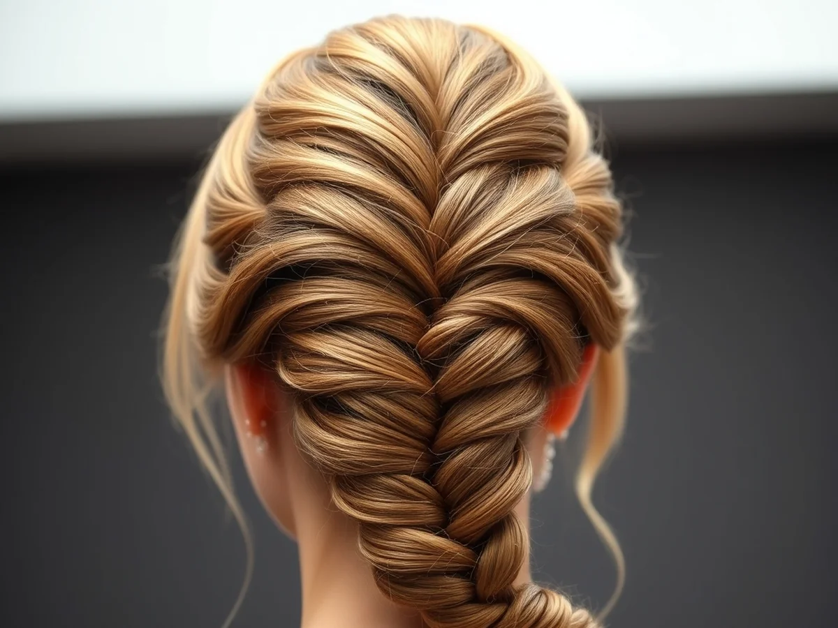 Half-Up Prom Braid - half braided hairstyles
