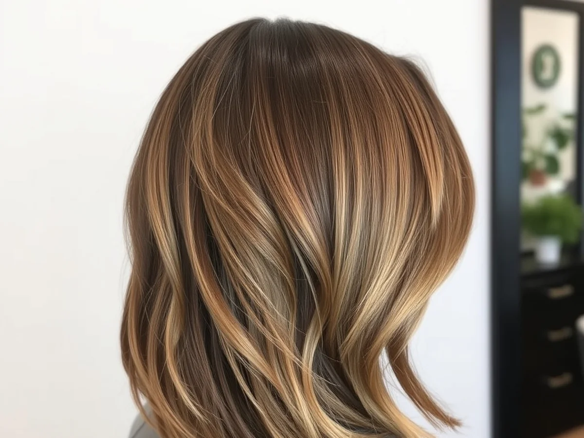 Root Melt Honey Lob - honey blonde lob haircut