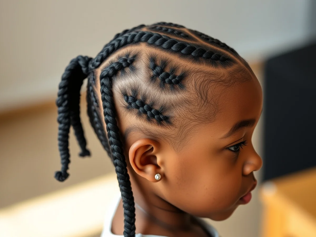 Natural Cornrow Protections - kids cornrow hairstyles