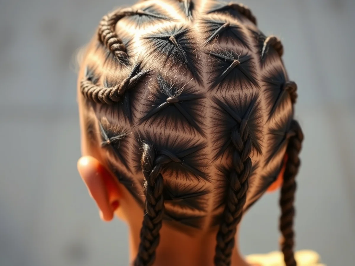 Zig Zag Parts - kids cornrow hairstyles