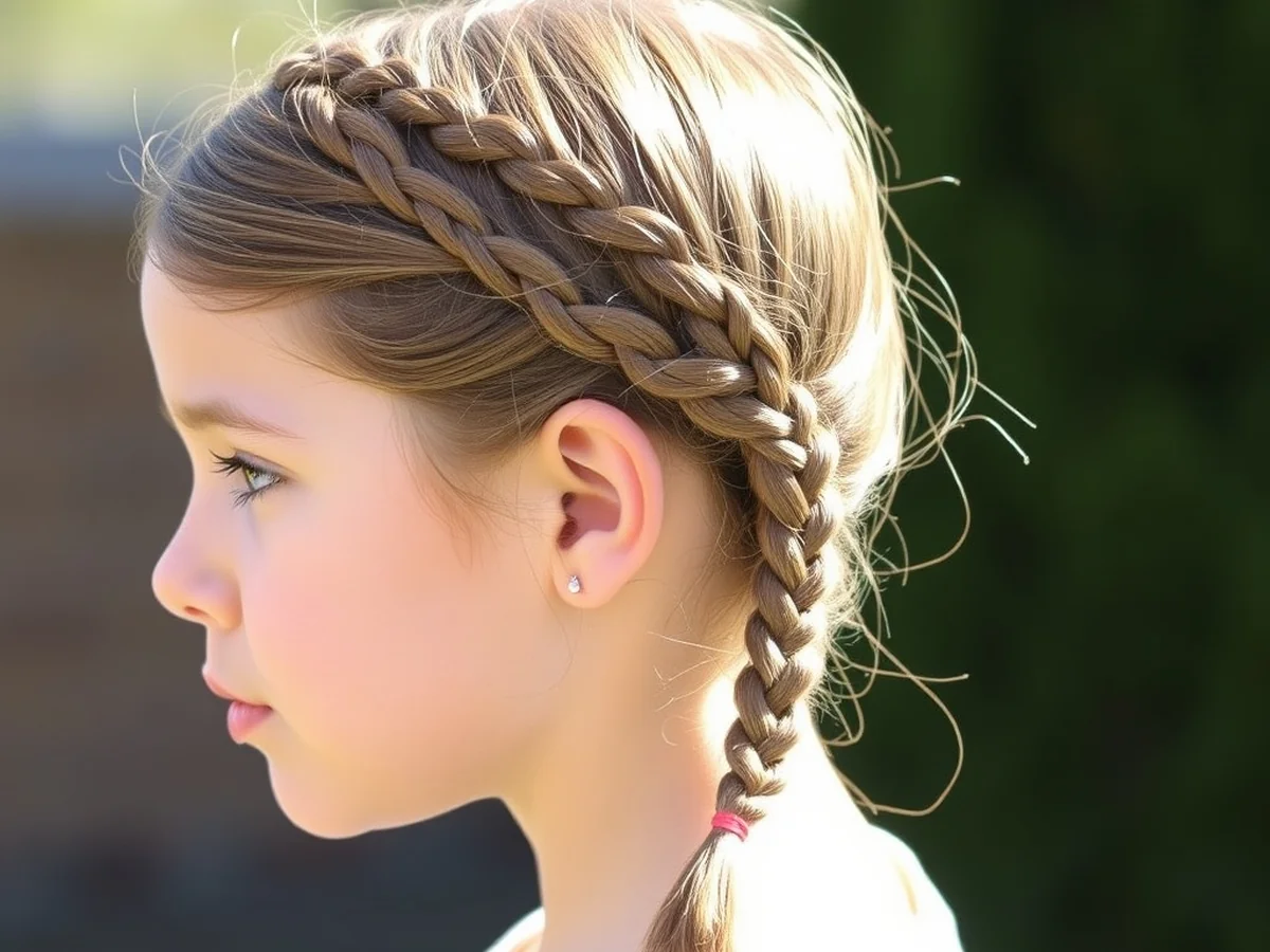 Braided Headband Look - Kids Hairstyles Girls