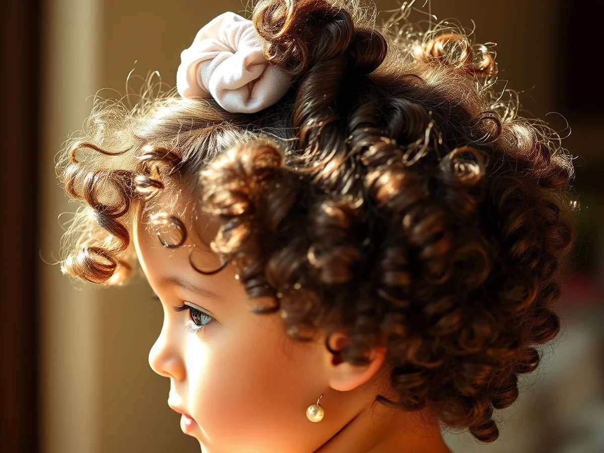 Curly Hair Puffs - Kids Hairstyles Girls