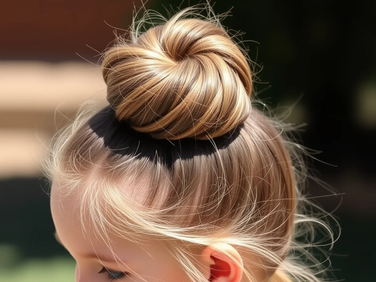 Quick Top Knot - Kids Hairstyles Girls
