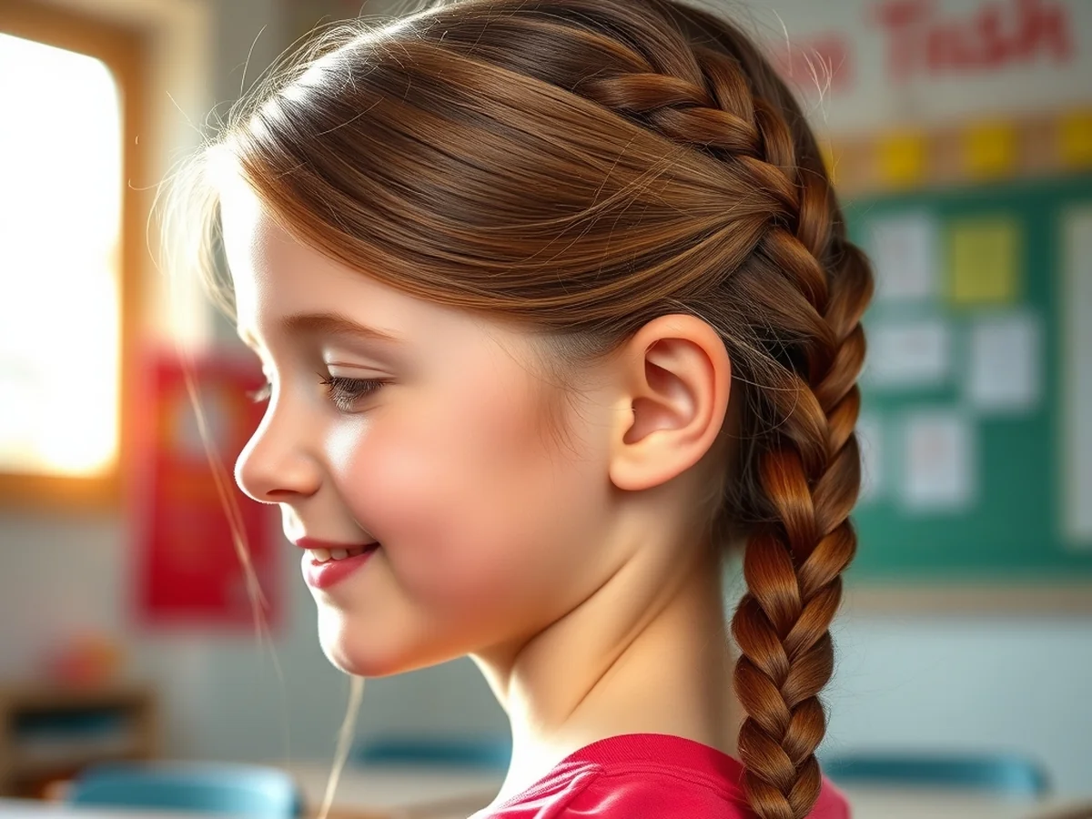 Simple Side Braid - Kids Hairstyles Girls