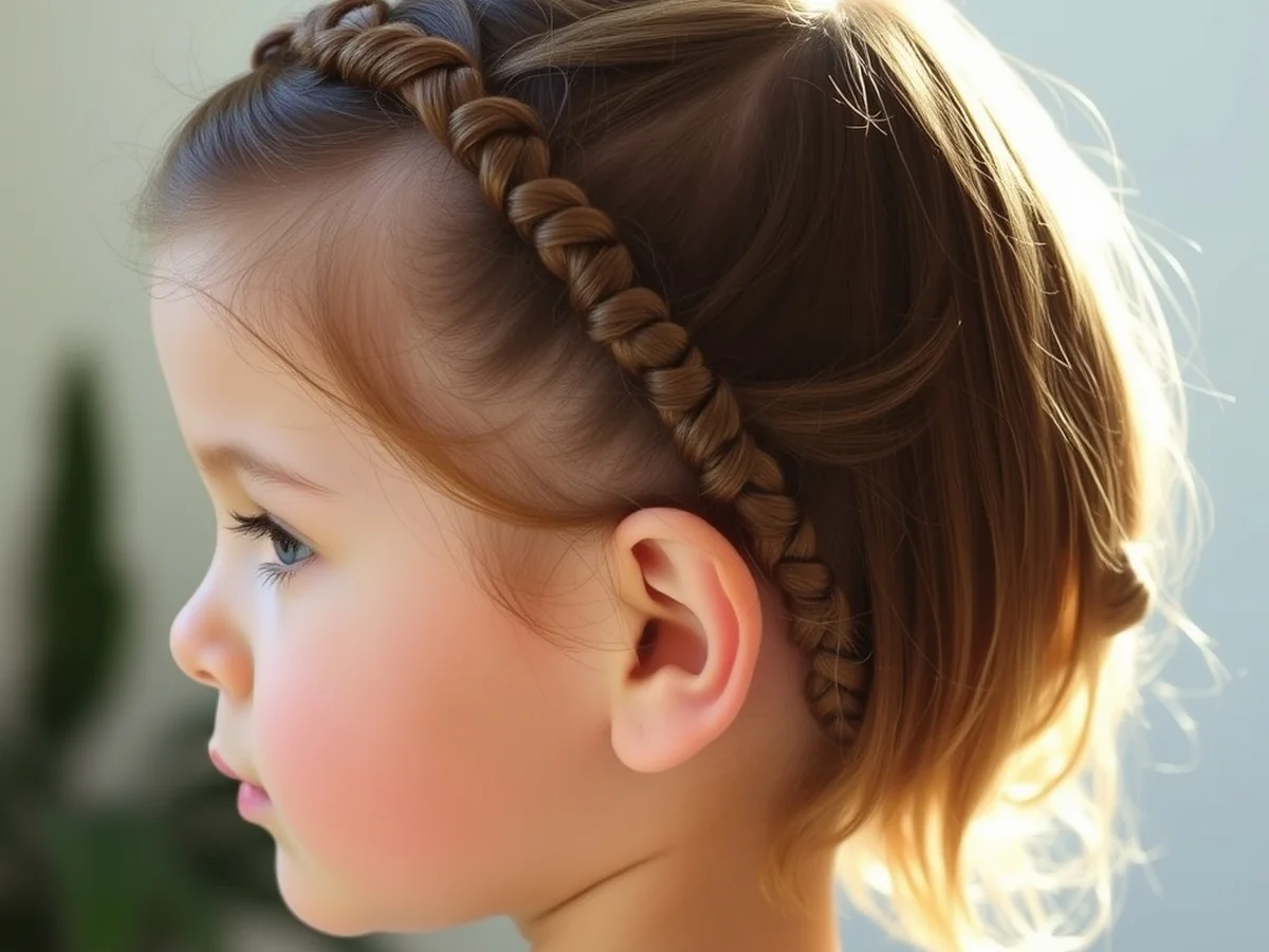 Twisted Side Sections - Kids Hairstyles Girls