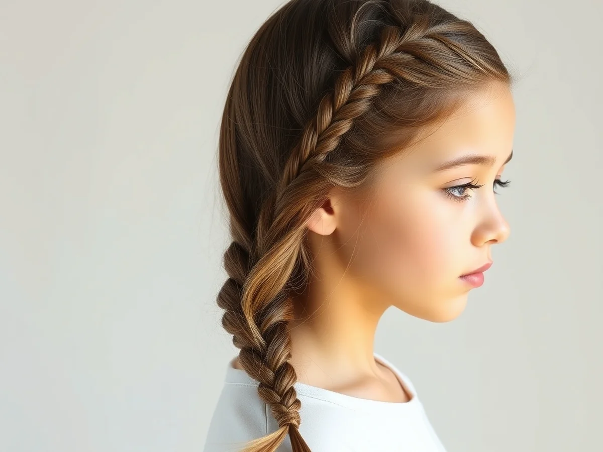 Waterfall Braid Style - Kids Hairstyles Girls