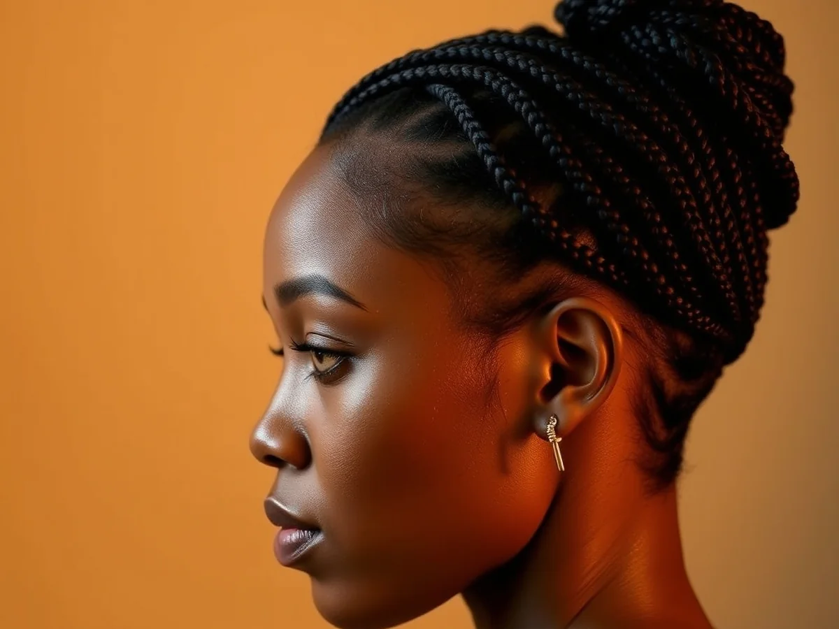 Braided Loc Crowns - shoulder length locs hairstyle