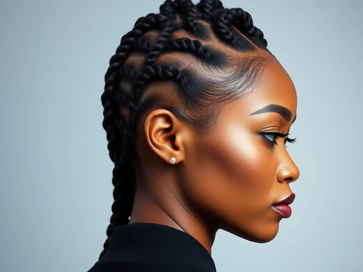 Elegant Barrel Twists - shoulder length locs hairstyle