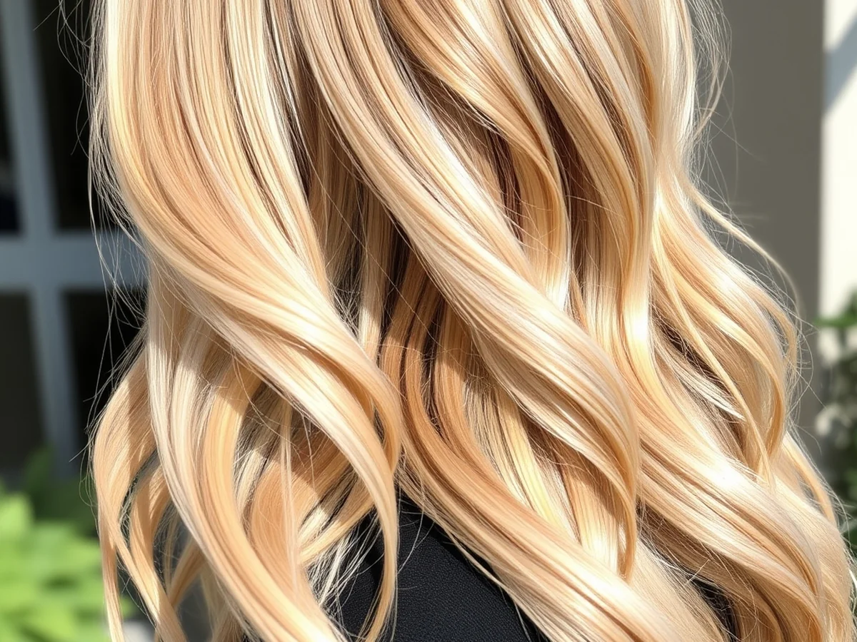 Apricot Blonde Highlights - Trendy Hair Colors