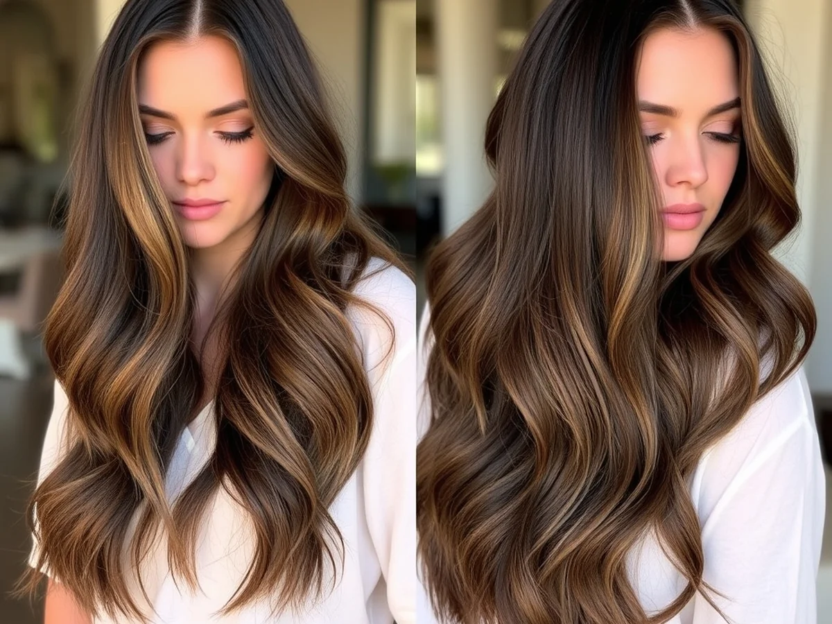 Smudged Root Brunette Looks - Trendy Hair Colors