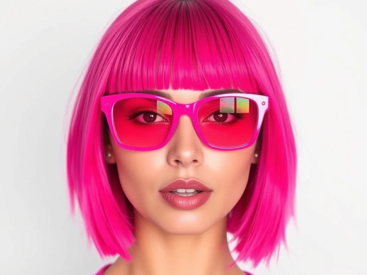 Vibrant Neon Pink Shades - Trendy Hair Colors