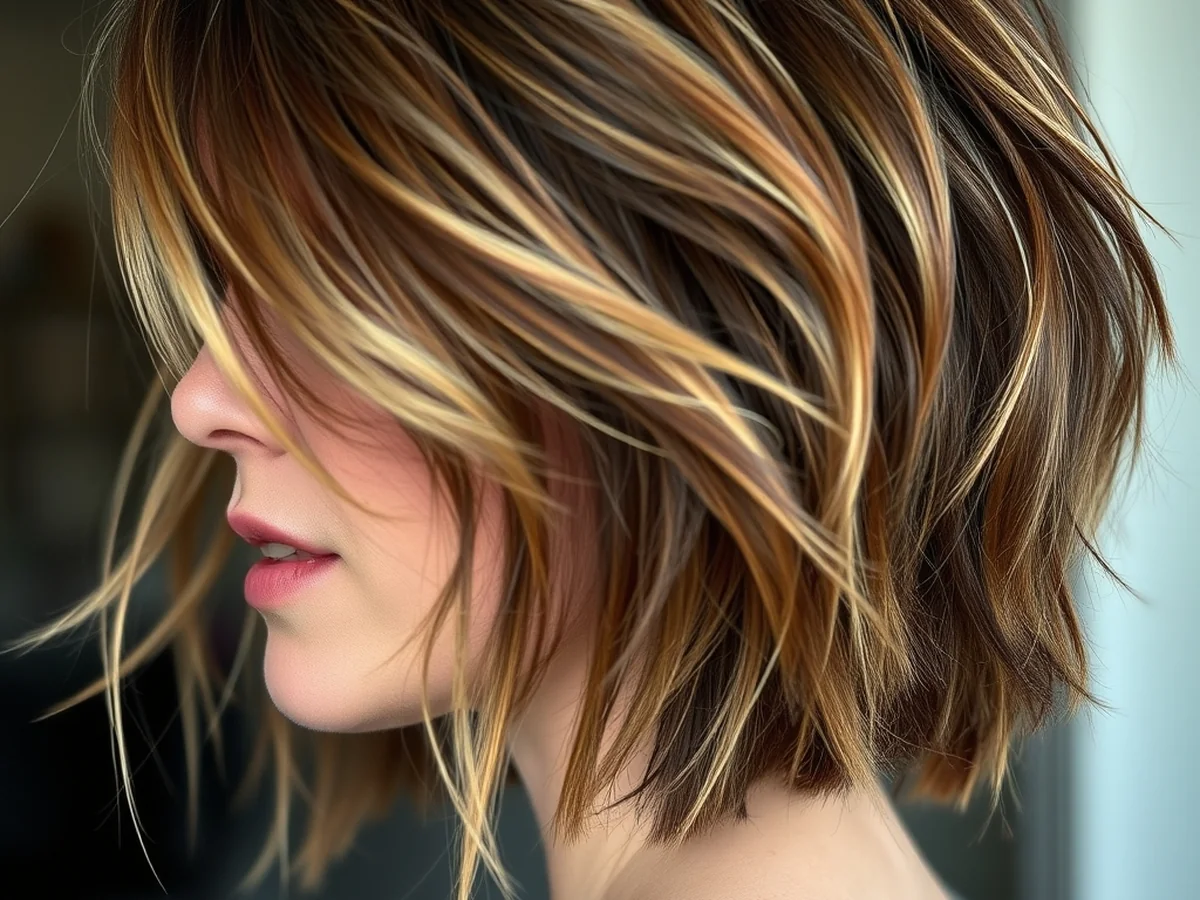 Choppy Layered Bob - versatile short hair