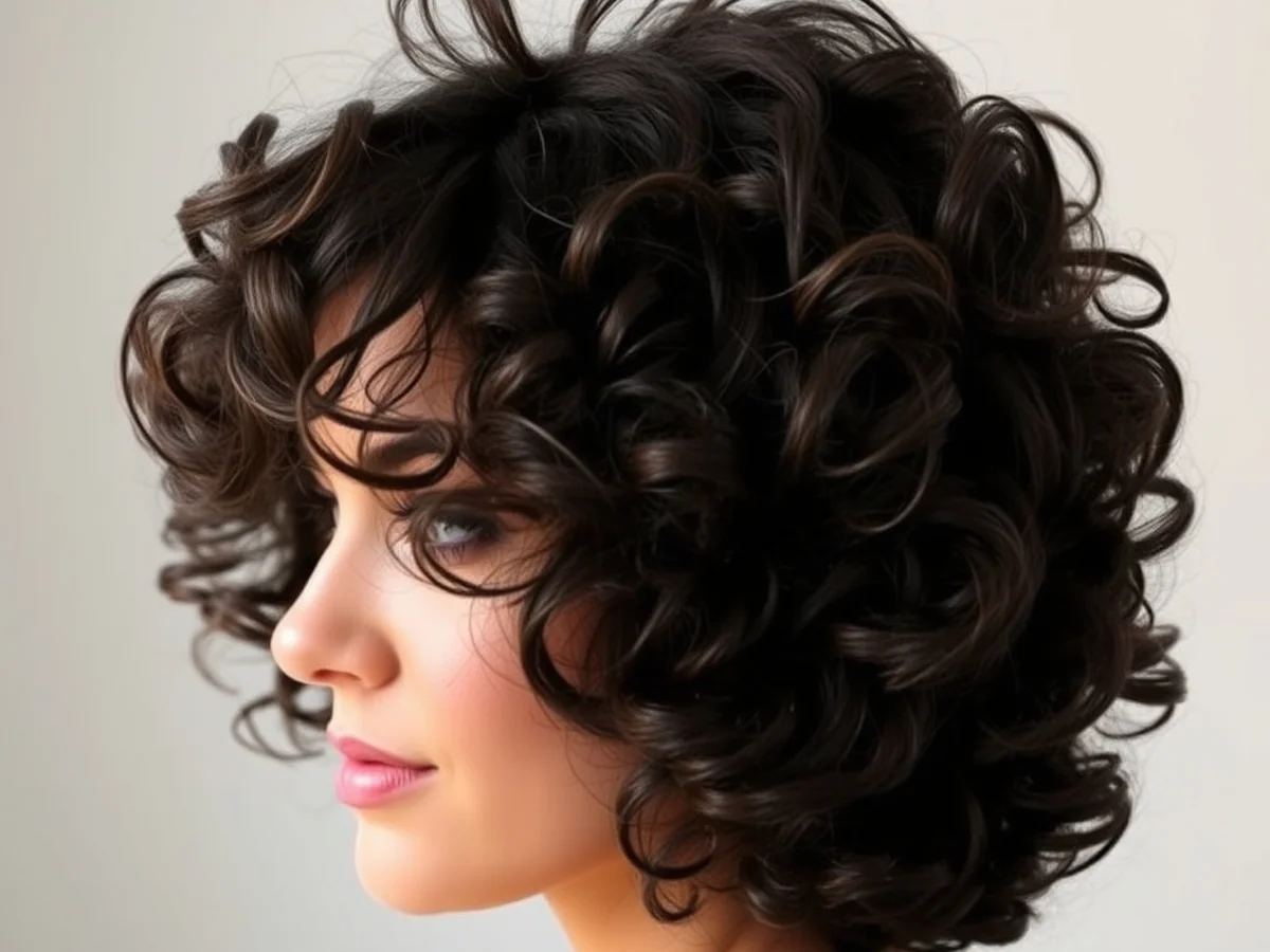 Curly Shag Cut - versatile short hair