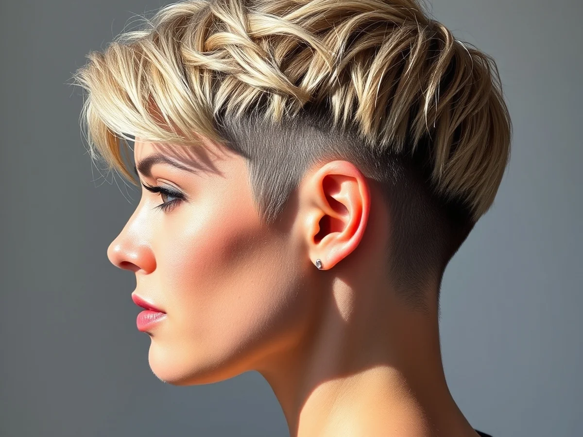 Edgy Undercut Pixie - versatile short hair