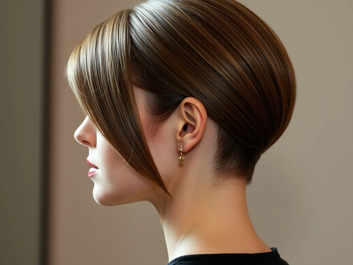 Sleek Side-Parted Pixie - versatile short hair