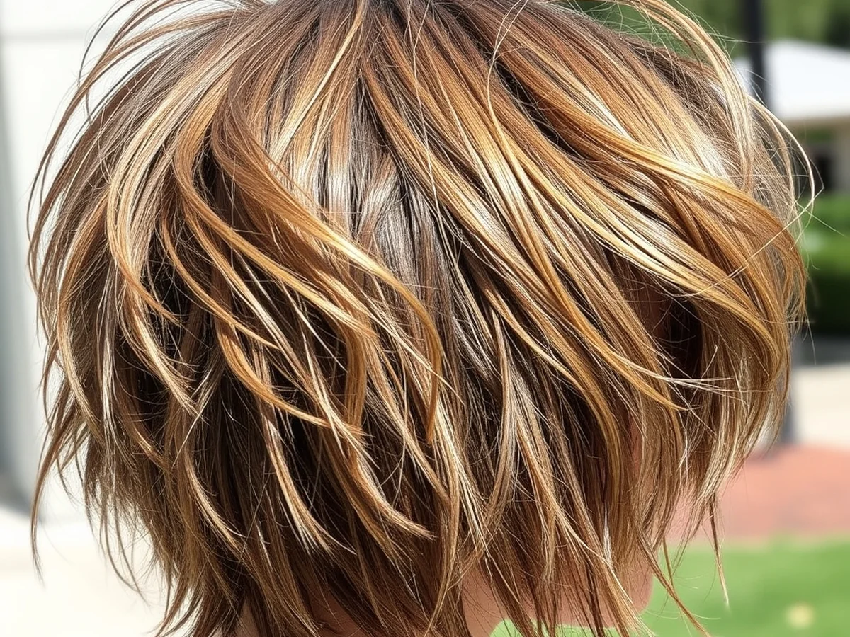 Textured Shaggy Bob - versatile short hair