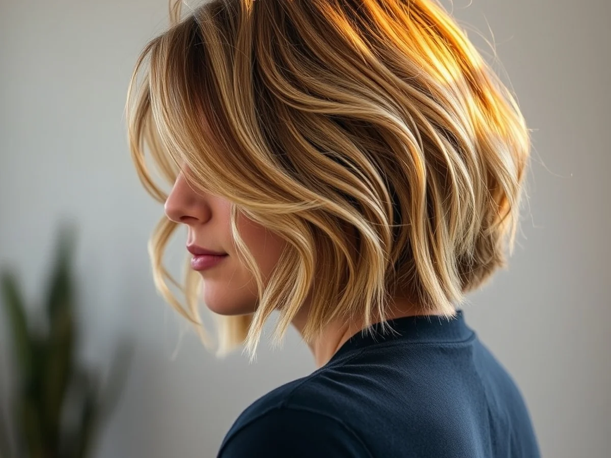 Textured Wavy Crop - versatile short hair