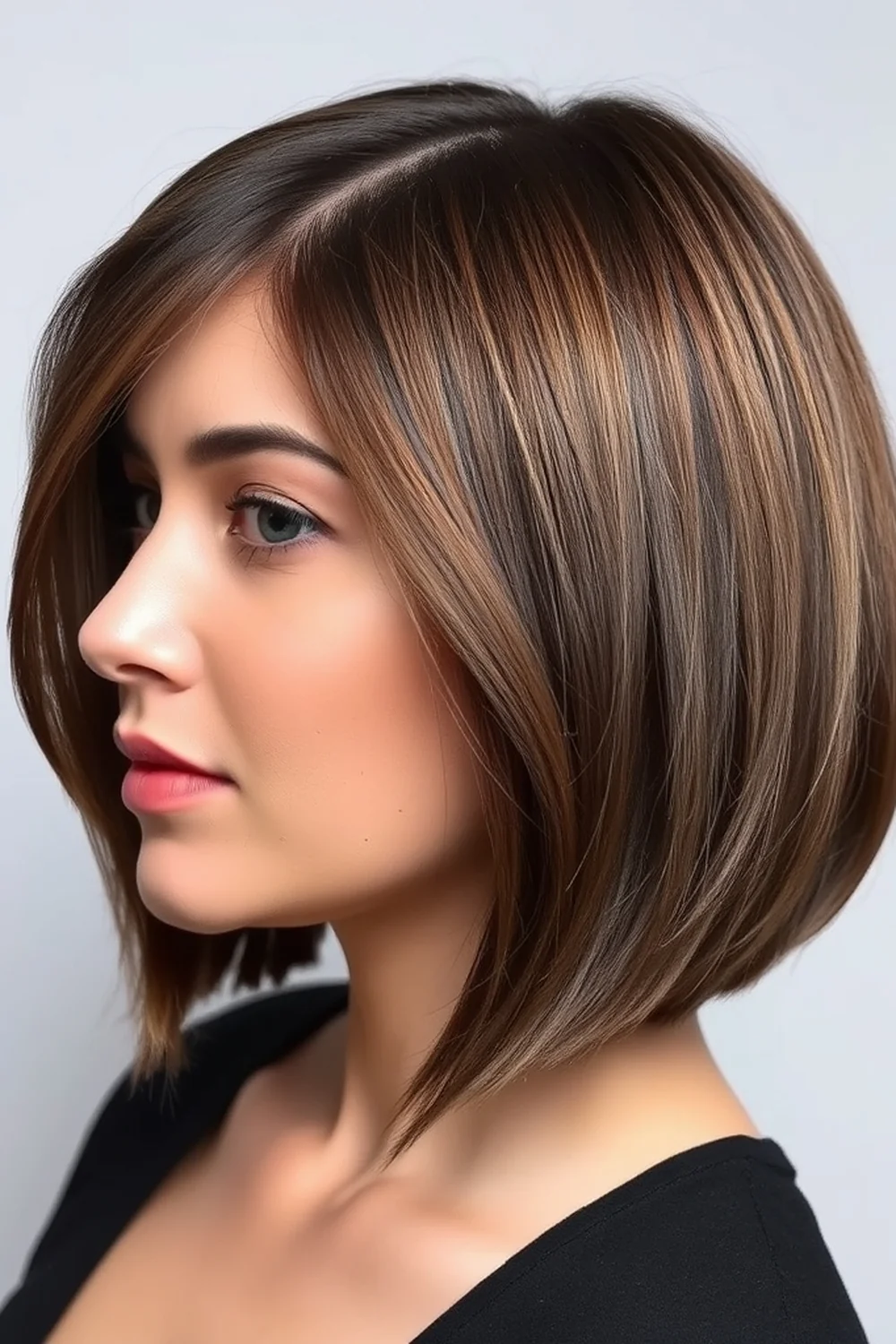 Asymmetrical winter bob - wchic winter bob haircut