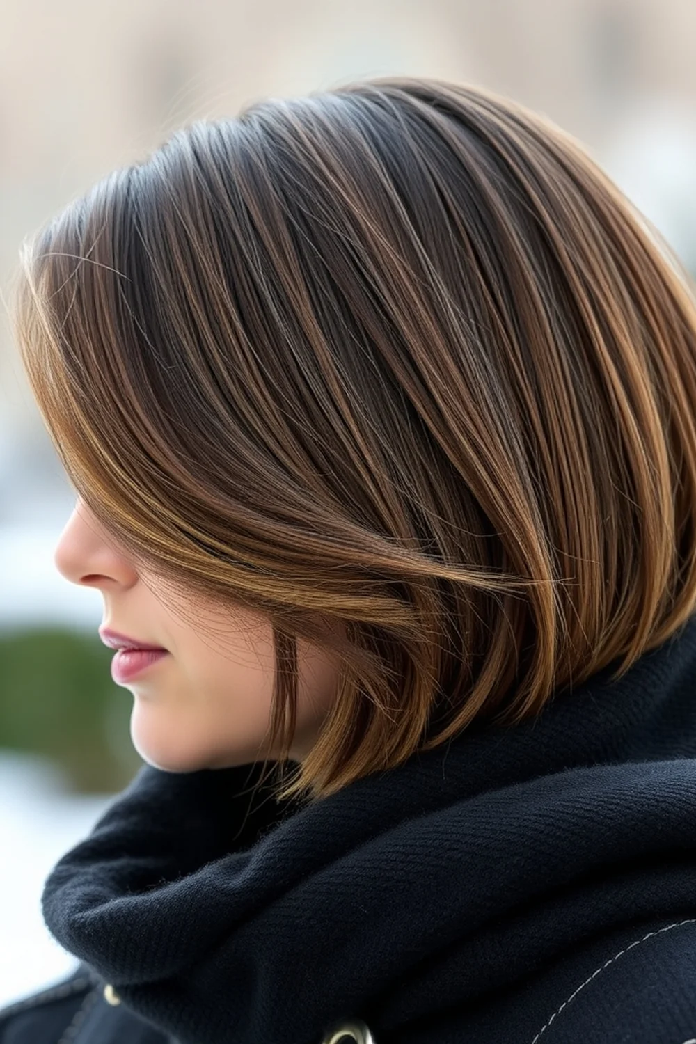 Tucked winter bob - wchic winter bob haircut