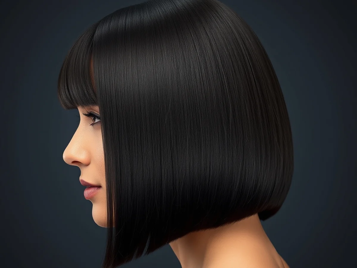 Polished Sleek Bob - women bob hairstyles