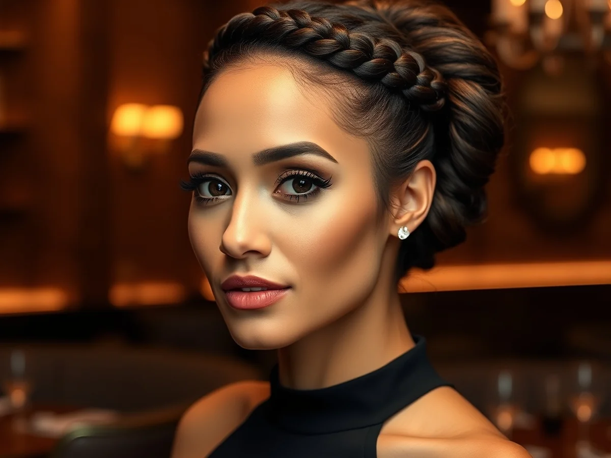 Braided Updo Looks - women braids hairstyle