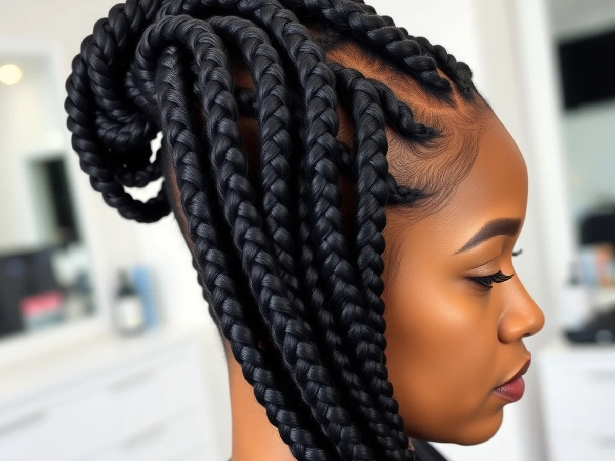 Braids For Thick Hair - women braids hairstyle