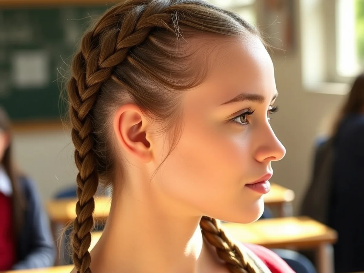 Classic French Plaits - women braids hairstyle