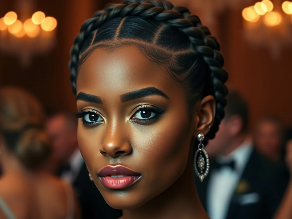 Elegant Crown Braids - women braids hairstyle