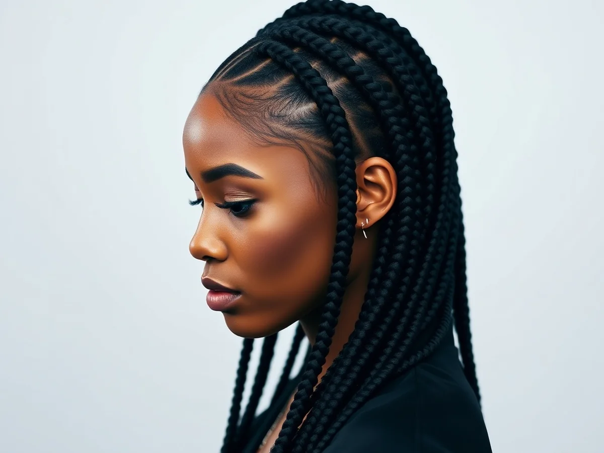 Stylish Cornrow Designs - women braids hairstyle