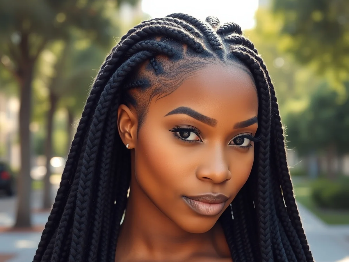 Trendy Knotless Box Braids - women braids hairstyle