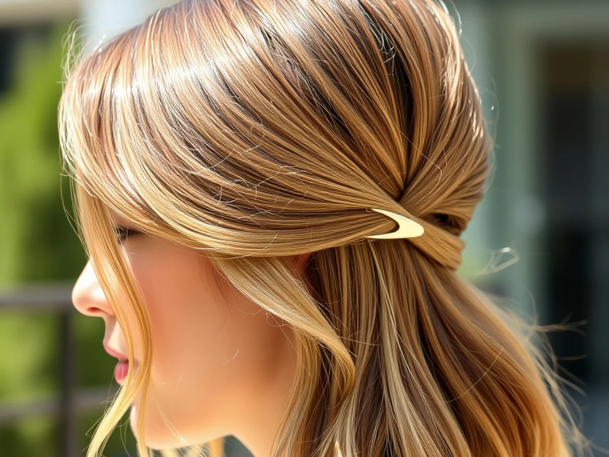 Gold Clip Styles - women bridemaids hairstyles
