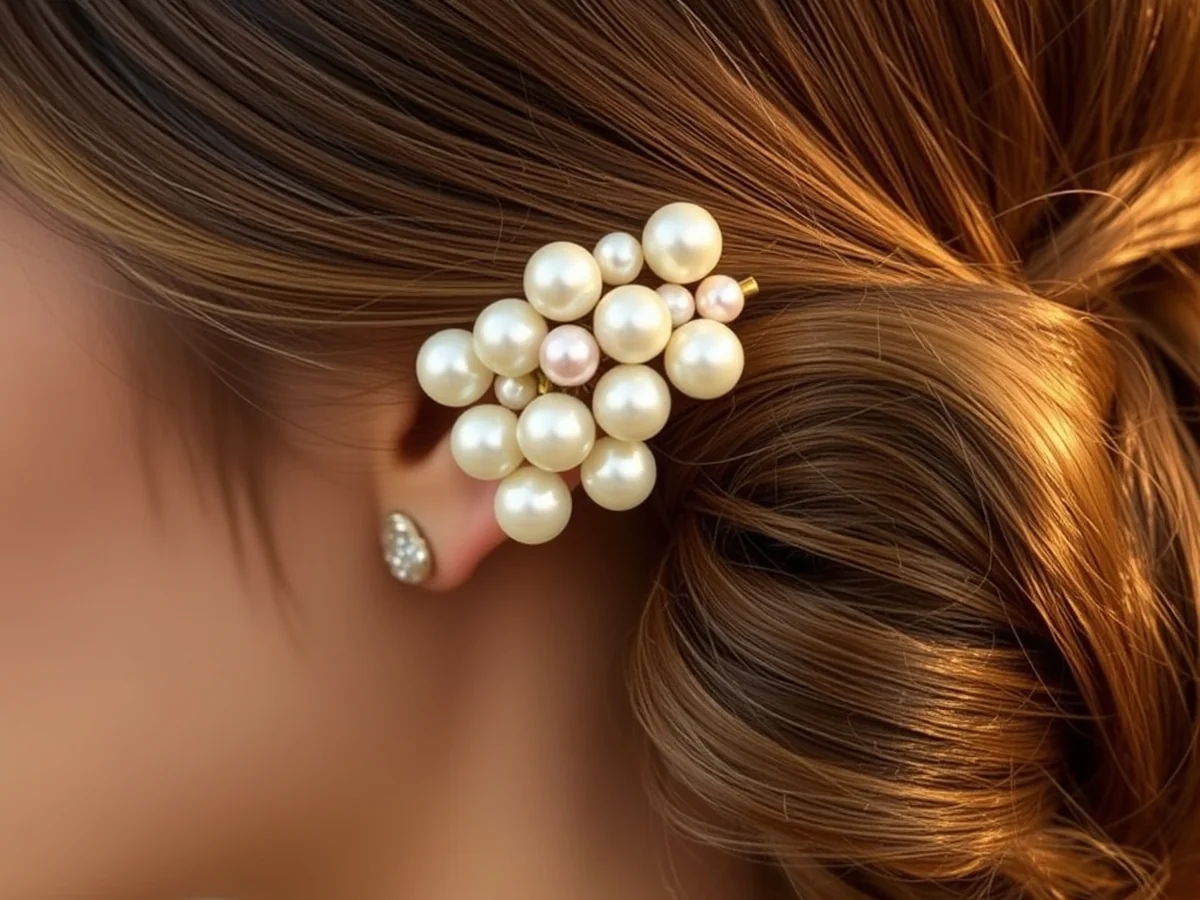 Pearl Hair Pins - women bridemaids hairstyles